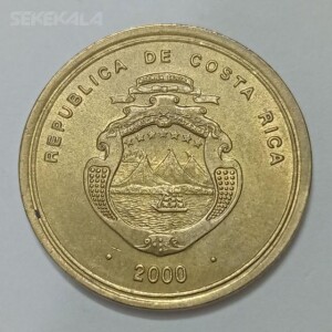 سکه کلکسیونی ۱۰۰ کولون کمیاب کاستاریکا ۲۰۰۰