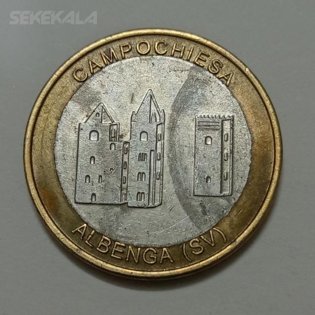 sekekala1212 (62) ژتون کلکسیونی دوفلزی کارواش ایتالیا