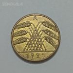 سکه کلکسیونی ۱۰ فنیک آلمان وایمار ۱۹۲۵ (کیفیت بانکی)