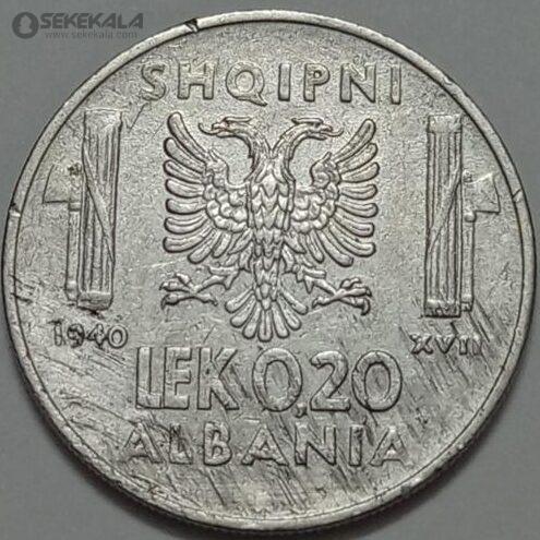 IMG_20230406_161859_679_resized سکه خارجی کلکسیونی ۰.۲ لک نایاب آلبانی ۱۹۴۰ ( تحت اشغال ایتالیا - امانوئل سوم پادشاه ایتالیا )