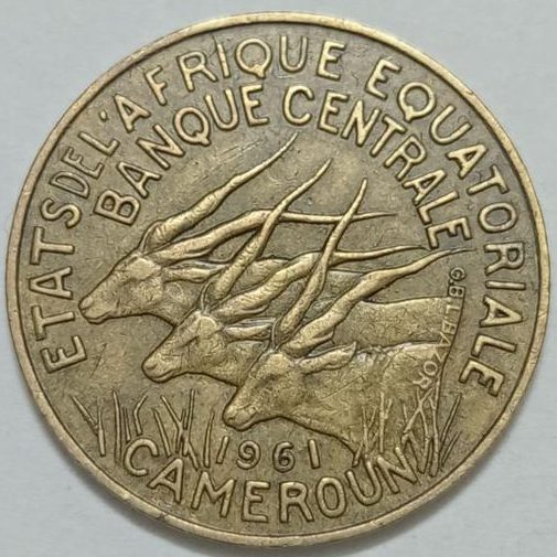 sekekala0123 (163) سکه خارجی ۱۰ فرانک نایاب کامرون مستعمره فرانسه ۱۹۶۱