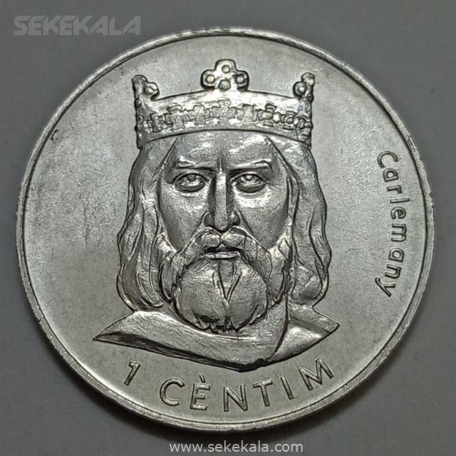 sekekala0123 (61) سکه خارجی کلکسیونی ۱ سنتیم کشور آندورا ۲۰۰۲ ( بسیار کمیاب )