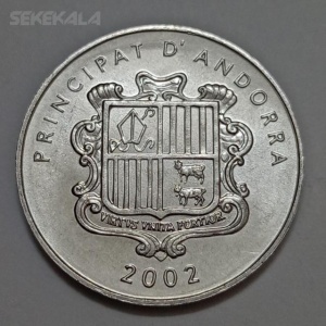 سکه خارجی کلکسیونی ۱ سنتیم کشور آندورا ۲۰۰۲ ( بسیار کمیاب )