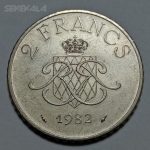 سکه کلکسیونی ۲ فرانک نایاب موناکو ۱۹۸۲