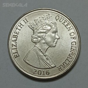 سکه کلکسیونی ۱۰ پنس کمیاب جبل الطارق ۲۰۱۶