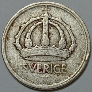 سکه نقره کلکسیونی ۲۵ اوره سوئد ۱۹۴۳