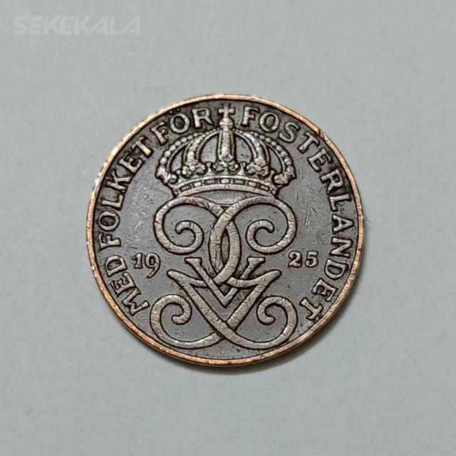 سکه کالا 020328 (605) سکه کلکسیونی ۱ اوره بسیار کمیاب سوئد ۱۹۲۵