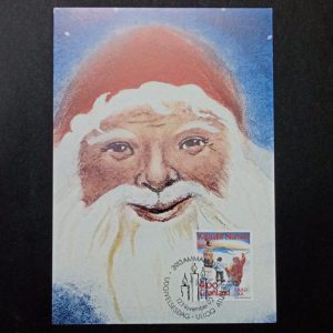 کارت پستال و تمبر کمیاب کریسمس گرینلند ۱۹۹۲