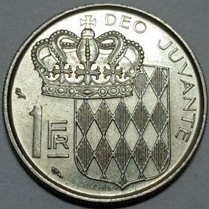 سکه خارجی ۱ فرانک بسیار کمیاب موناکو ۱۹۶۰