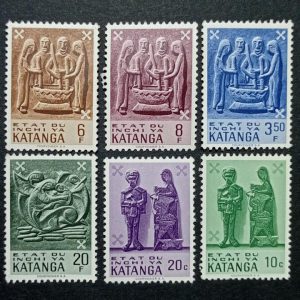 ست تمبر های بسیار کمیاب کاتانگا ۱۹۶۱