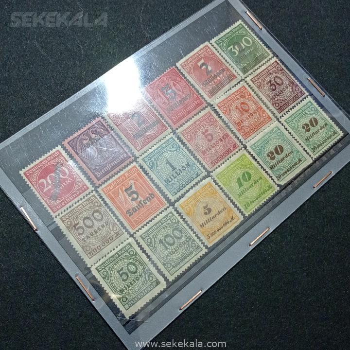 stamp sekekala 02106 (138) ست تمبر کلاسیک کمیاب آلمان ۱۹۲۳ (سورشارژ)