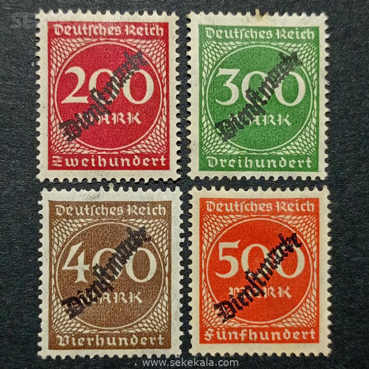stamp sekekala 02106 (149) ست تمبر کلاسیک کمیاب آلمان ۱۹۲۳ (سورشارژ)