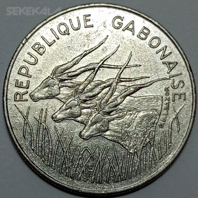 coin collect sekekala 021127 (63) سکه کلکسیونی ۱۰۰ فرانک نایاب گابن ۱۹۸۵