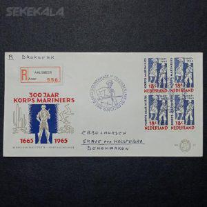 پاکت پستی مهر روز هلند ۱۹۶۵