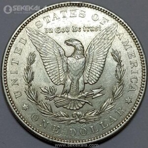 سکه نقره 1 دلار قدیمی آمریکا 1879 (مورگان) (کیفیت AU)