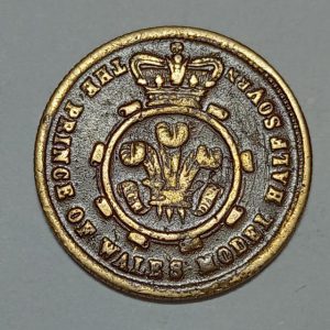ژتون قدیمی ملکه ویکتوریا انگلیس ۱۸۴۹