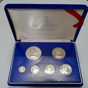 پک بینظیر سکه های نقره پروف کمیاب جزایر ویریجین بریتانیا ۱۹۷۷