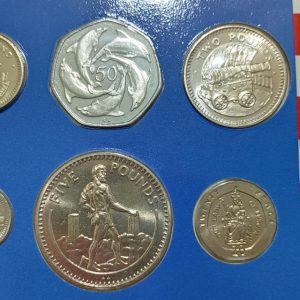 پک سکه های کمیاب کلکسیونی جبل الطارق ۱۹۹۰