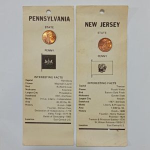 ۲ پک کلکسیونی سکه های ۱ سنت آمریکا ۱۹۷۸ (دارای نشان ایالت های آمریکا)