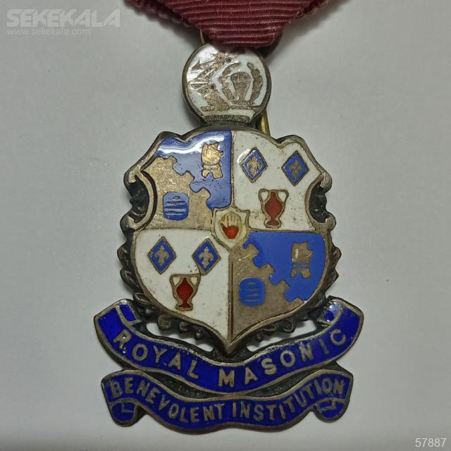 Collection medal sekekala 030131 (46) مدال نقره فراماسون بریتانیا 1918 (نایاب و کلکسیونی)