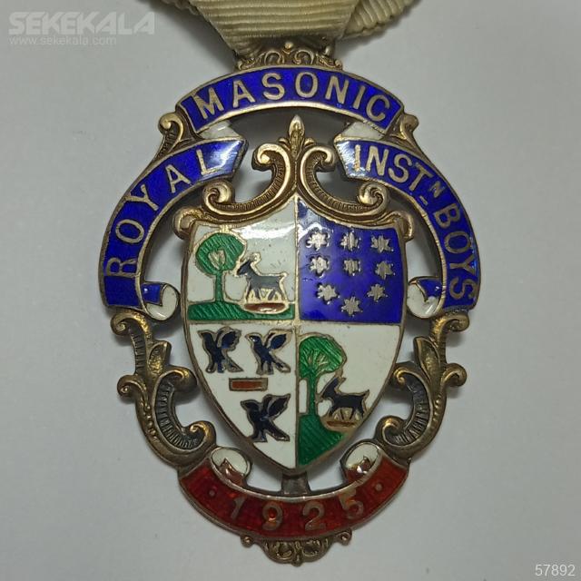 Collection medal sekekala 030131 (51) مدال نقره فراماسون بریتانیا 1925 (نایاب و کلکسیونی)