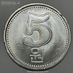 سکه ۵ ون کره شمالی 2005 (کیفیت بانکی) کمیاب