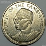 سکه کمیاب 25 باتوت گامبیا 1971