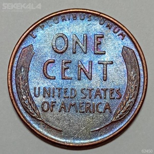 سکه 1 سنت قدیمی لینکلن آمریکا 1957 D (کیفیت UNC)