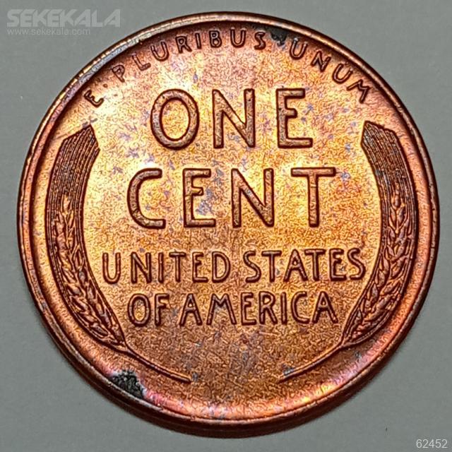 COIN one cent united status sekekala.com 030320 (292) سکه 1 سنت قدیمی لینکلن آمریکا 1956 D (کیفیت UNC)