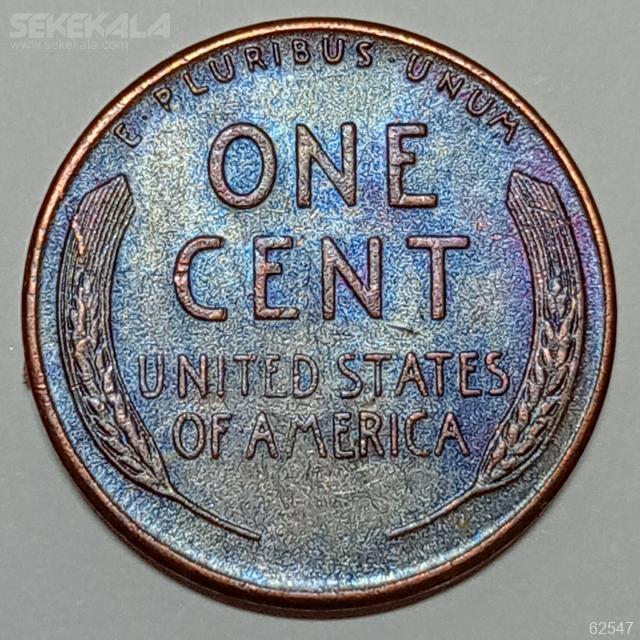 COIN one cent united status sekekala.com 030320 (324) سکه 1 سنت قدیمی لینکلن آمریکا 1951 S (کیفیت AU)