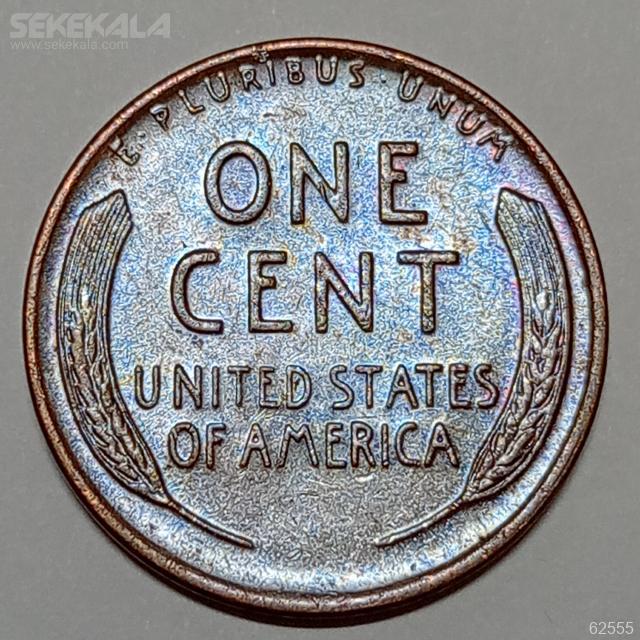 COIN one cent united status sekekala.com 030320 (332) سکه 1 سنت قدیمی لینکلن آمریکا 1954 D (کیفیت UNC)