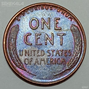 سکه 1 سنت قدیمی لینکلن آمریکا 1950 (کیفیت UNC)