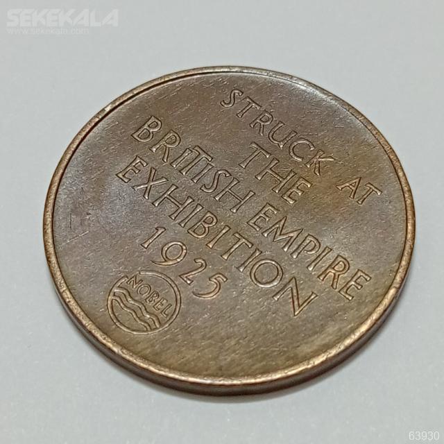 MEDAL collection sekekala.com 030331 (19) مدال برنز نایاب نمایشگاه نوبل امپراتوری بریتانیا 1925
