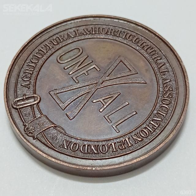MEDAL collection sekekala.com 030331 (24) مدال برنز نایاب بریتانیا 1910 (اتحادیه کشاورزی لندن)