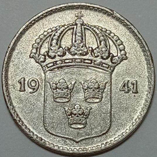 collection coins sekekala.com 030324 (121) سکه نقره 10 اوره سوئد 1941