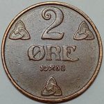 سکه 2 اوره کمیاب نروژ 1938
