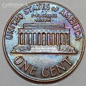 سکه 1 سنت لینکلن آمریکا 1972 S (کیفیت AU)