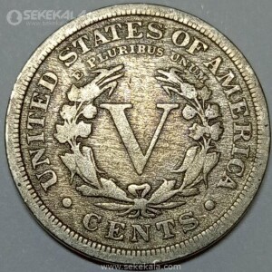 سکه 5 سنت قدیمی آمریکا 1907 (Liberty ـ آزادی)