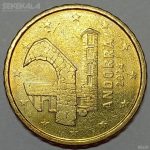 سکه 10 سنت یورو بسیار کمیاب آندورا 2014