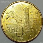 سکه 50 سنت یورو بسیار کمیاب آندورا 2021 (AU)