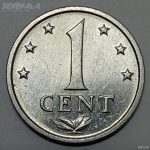 سکه کمیاب 1 سنت آنتیل مستعمره هلند 1981 (UNC)