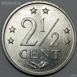 سکه کمیاب 2/5 سنت آنتیل مستعمره هلند 1981 (UNC)