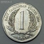 سکه 1 سنت کمیاب کارائیب شرقی 2004