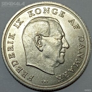 سکه 1 کرون دانمارک 1972 (شاه فردریک نهم)(UNC)