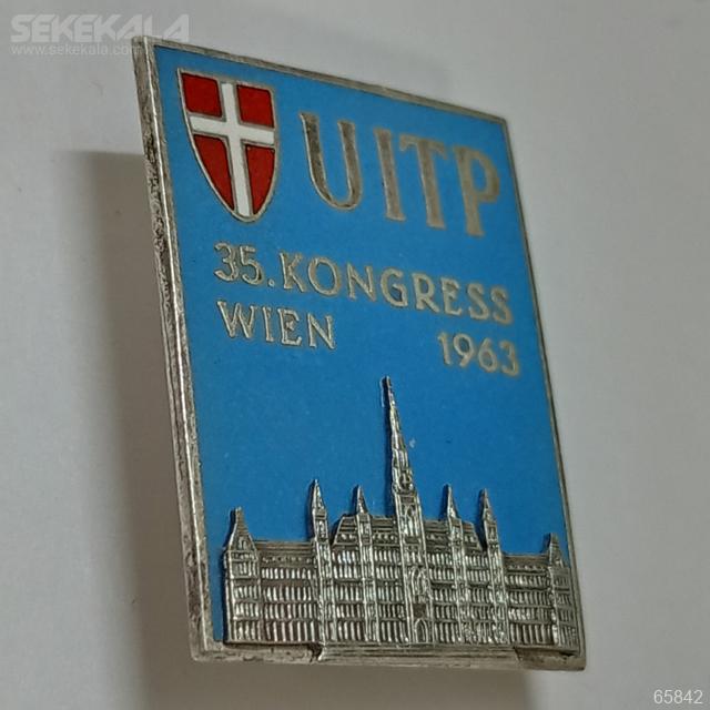 medal vintage badge sekekala.com 030501 (184) نشان کلکسیونی کمیاب کنگره جهانی وین - اتریش 1963