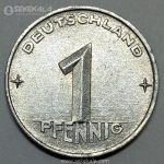 سکه 1 فنیگ آلمان شرقی 1952 (UNC)