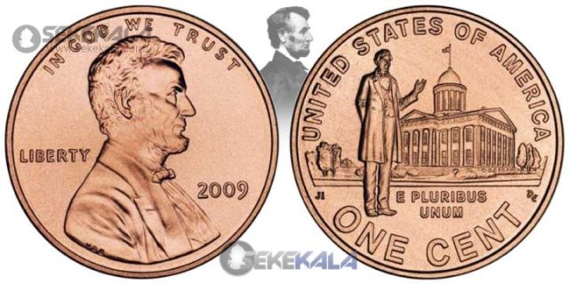 Lincoln Bicentennial Commemorative 1 Cent Coin - USA 2009 (Professional Life in Illinois)