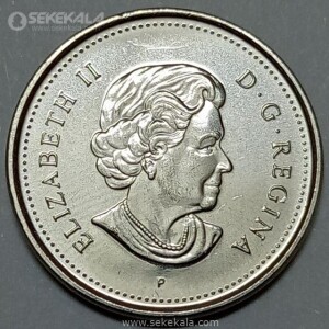 سکه 5 سنت یادبودی کانادا 2005 (شصتمین سال جنگ جهانی دوم)