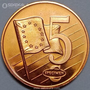 سکه پروف 5 سنت یورو واتیکان 2007 (نمونه specimen)(UNC)