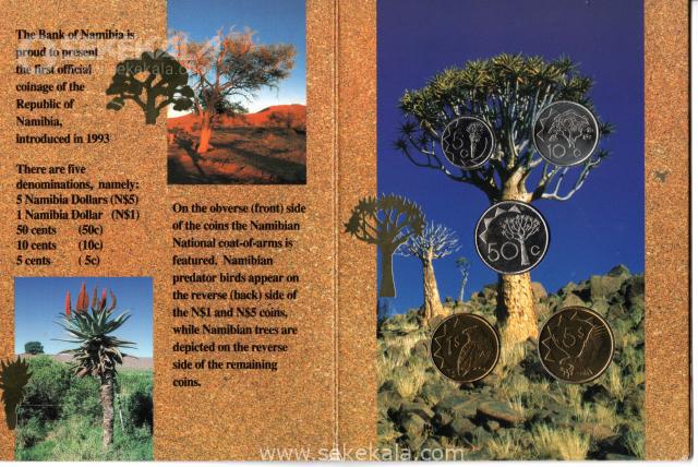 010(1) سکه پروف سکه های نامیبیا 1993